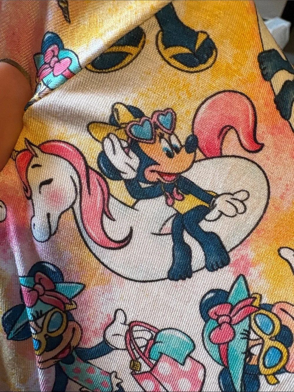 BAMBOO Multicolor Unicorn & Minnie Mouse Zippie
